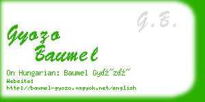 gyozo baumel business card